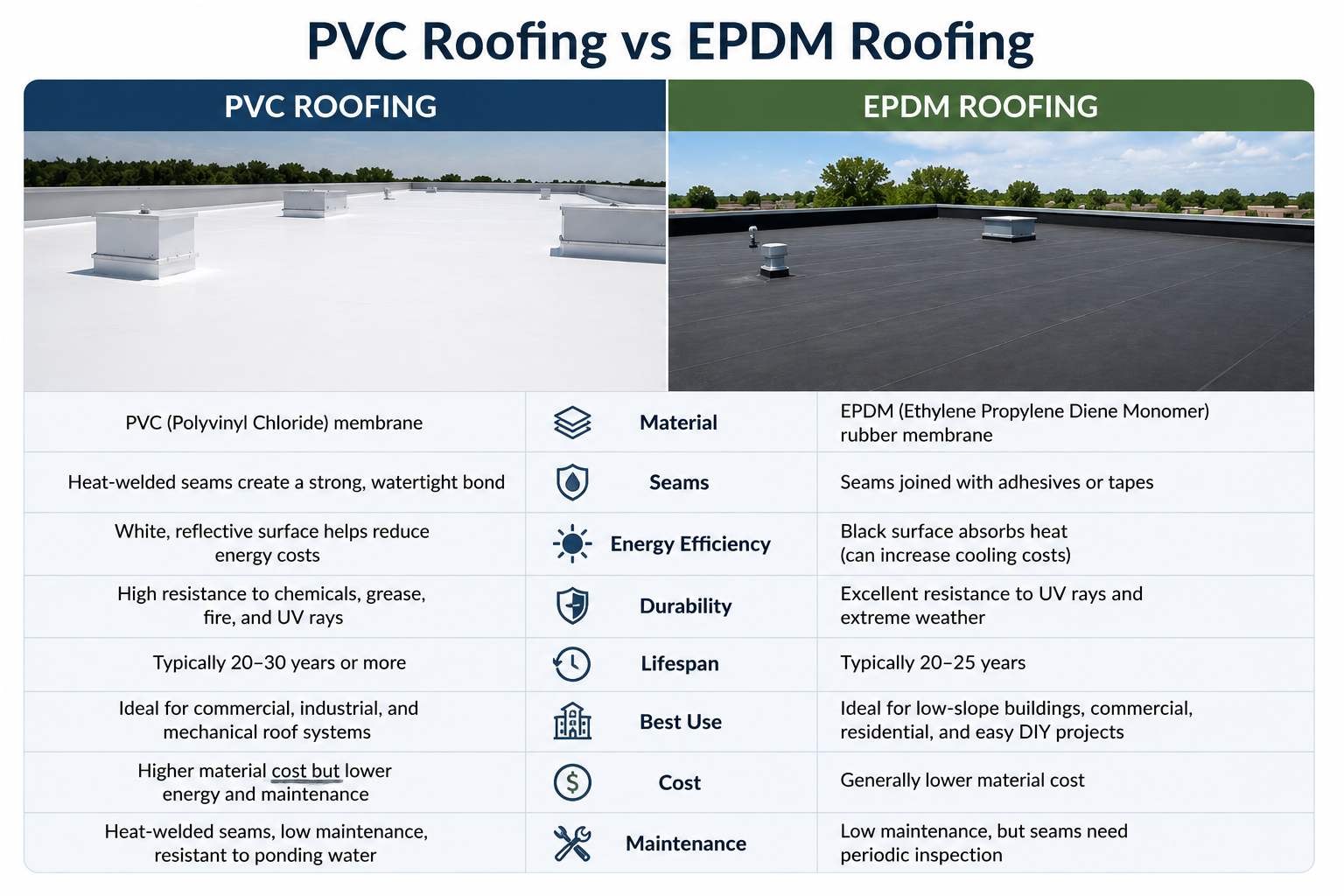 PVC roofing system