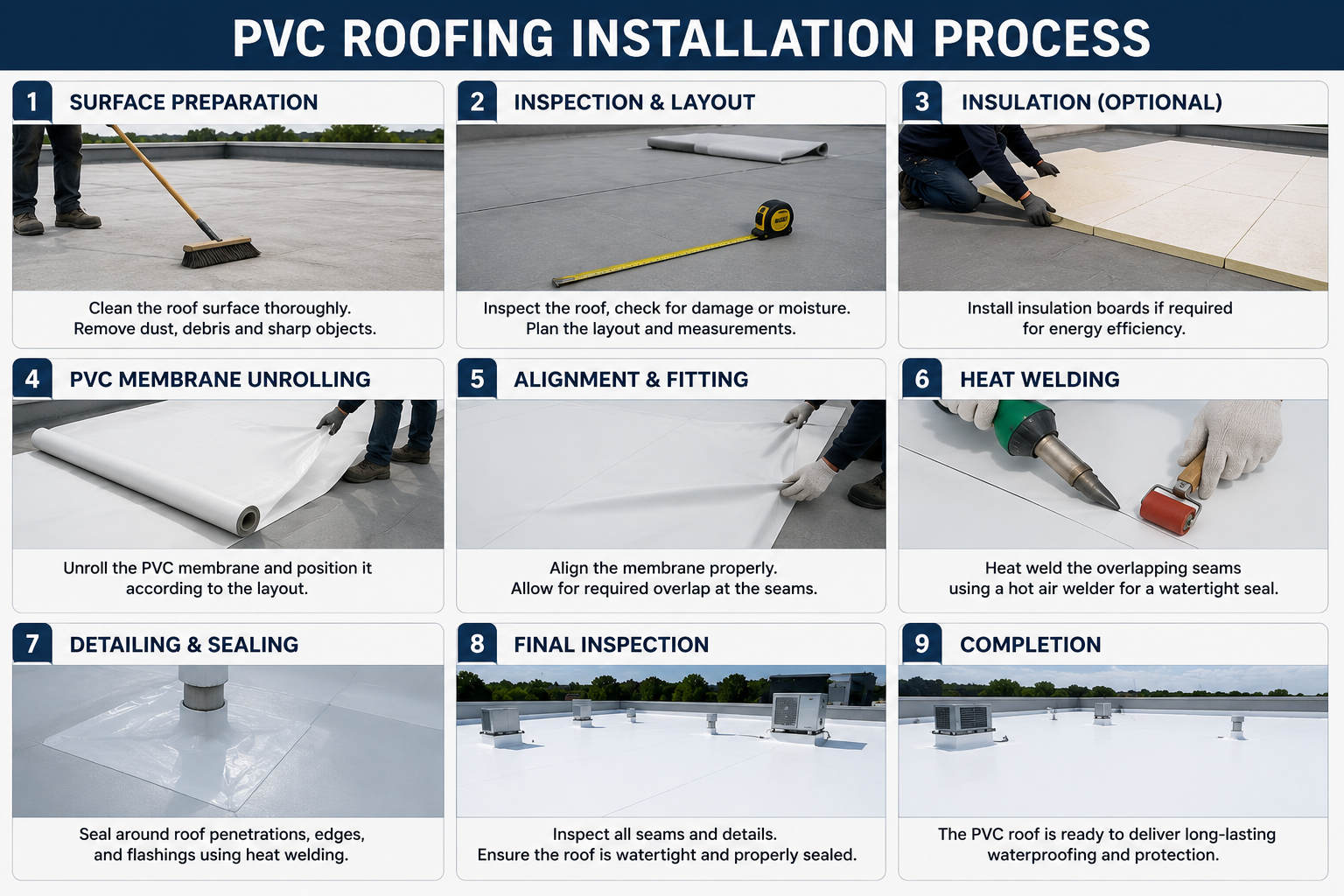 PVC roofing system