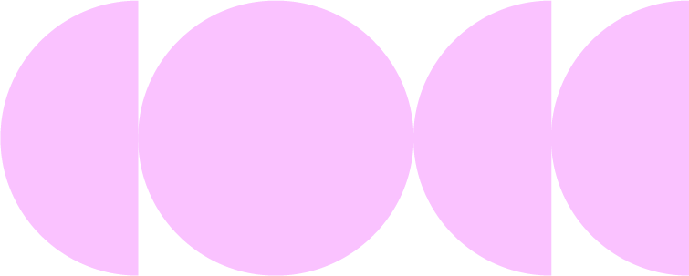Graphical circles in a row