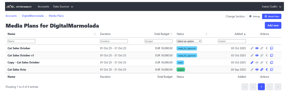 planned versus achieved module