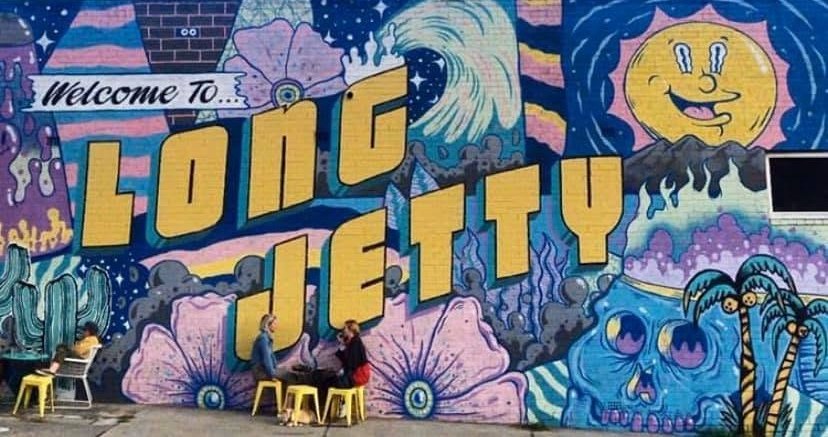 Welcome to Long Jetty mural