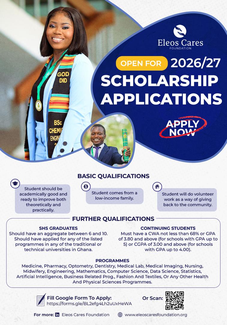 2026/27 Scholarship Applications Open