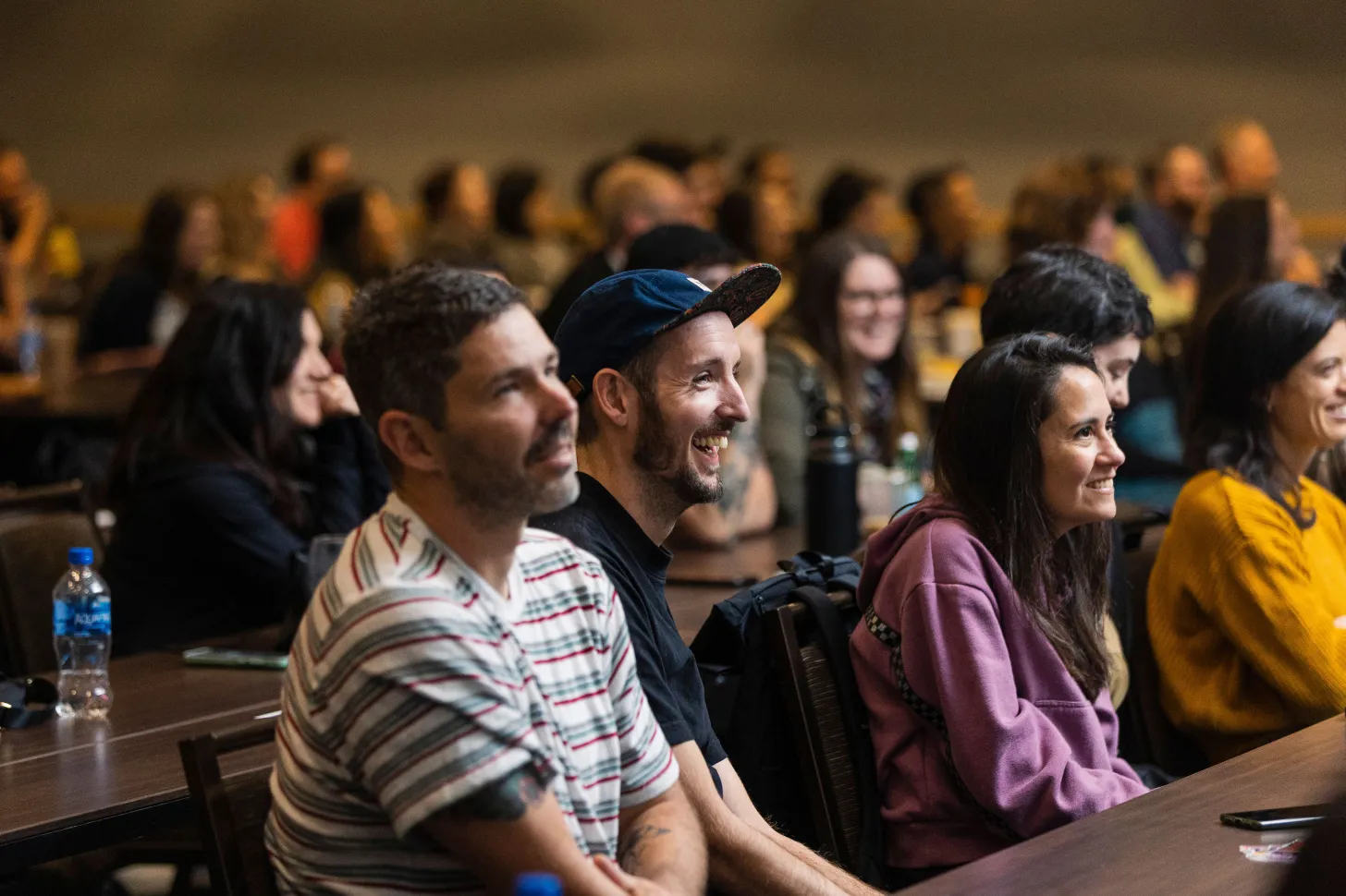 The Beam team attending a lecture.