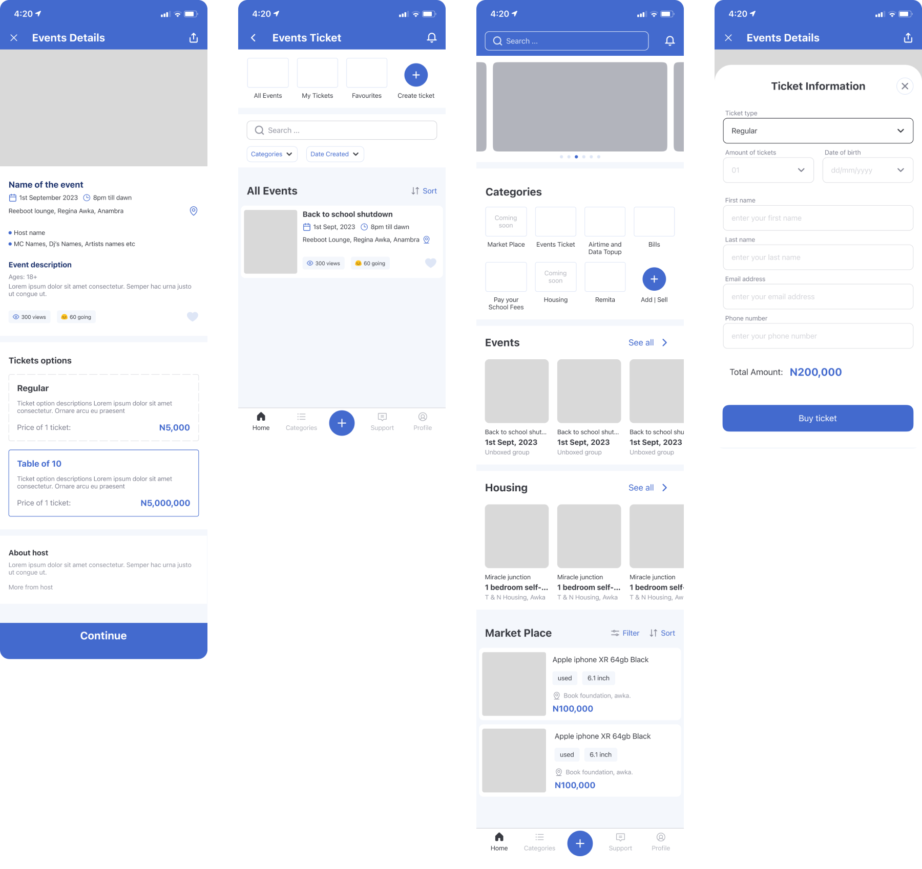 High Fidelity Desktop View