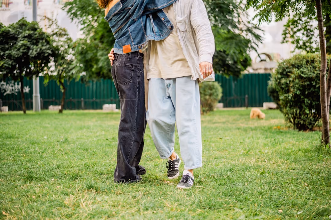 senior with caregiver outdoors - assistance with daily living