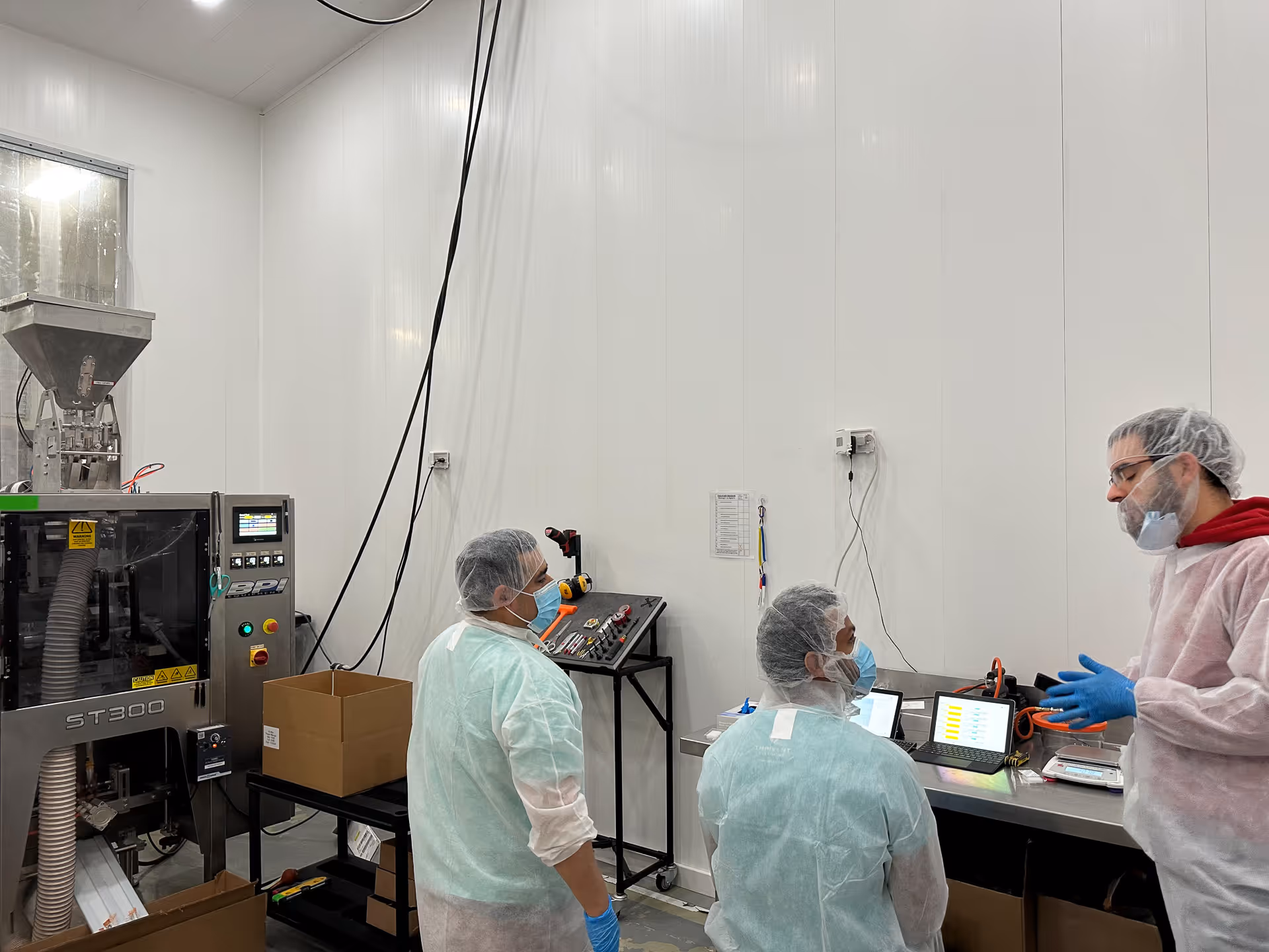 Steuart Nutrition Employees working within the manufacturing plant.