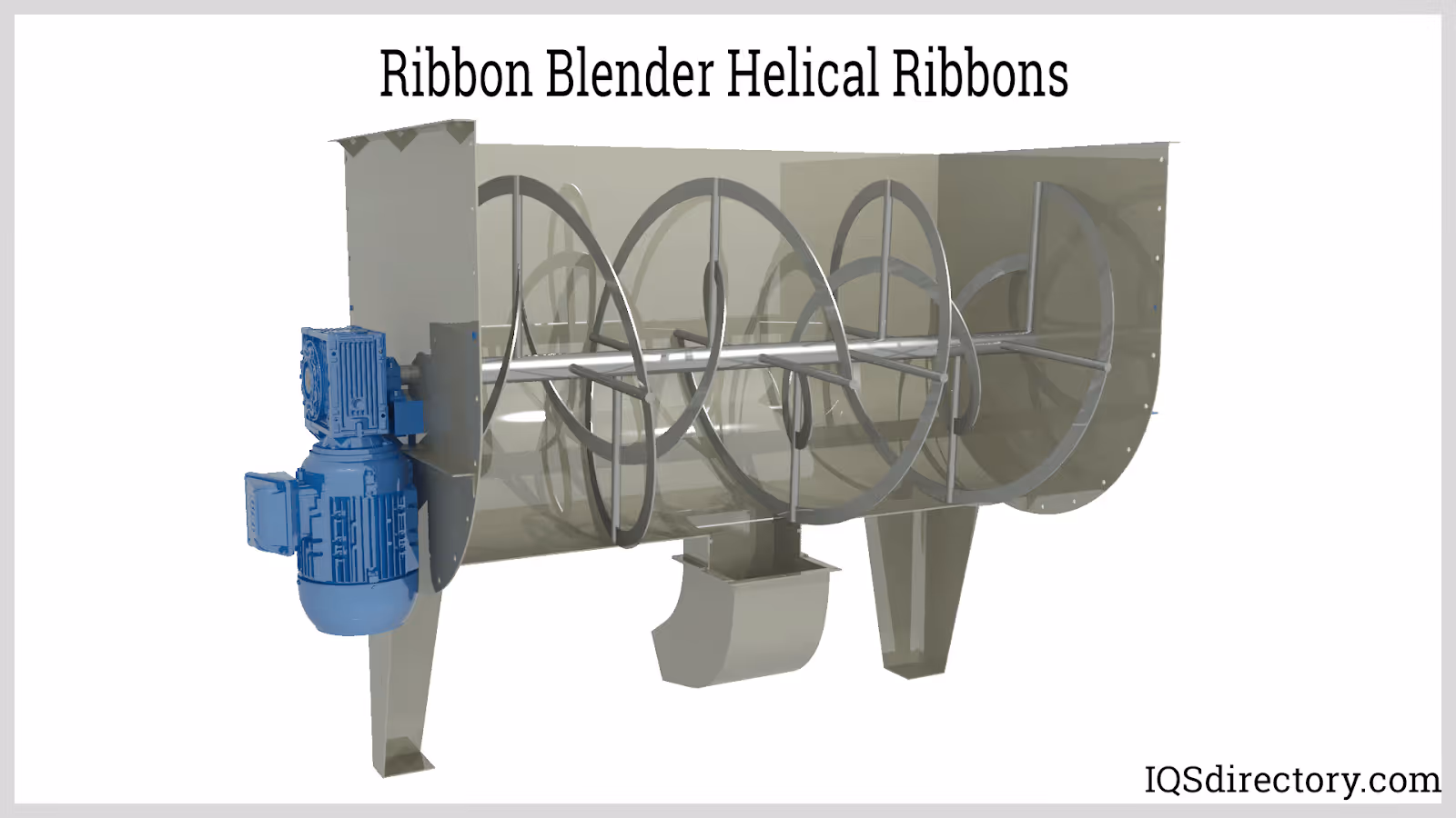 Industrial ribbon blender with helical ribbons designed for uniform mixing of powdered supplement and nutraceutical ingredients | Steuart Nutrition