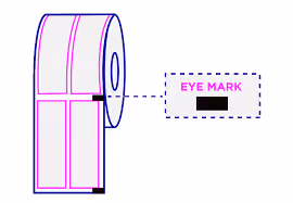 Illustration of eye mark and registration track used in flexible film packaging to guide cutting alignment and prevent artwork errors in die line design | Steuart Nutrition