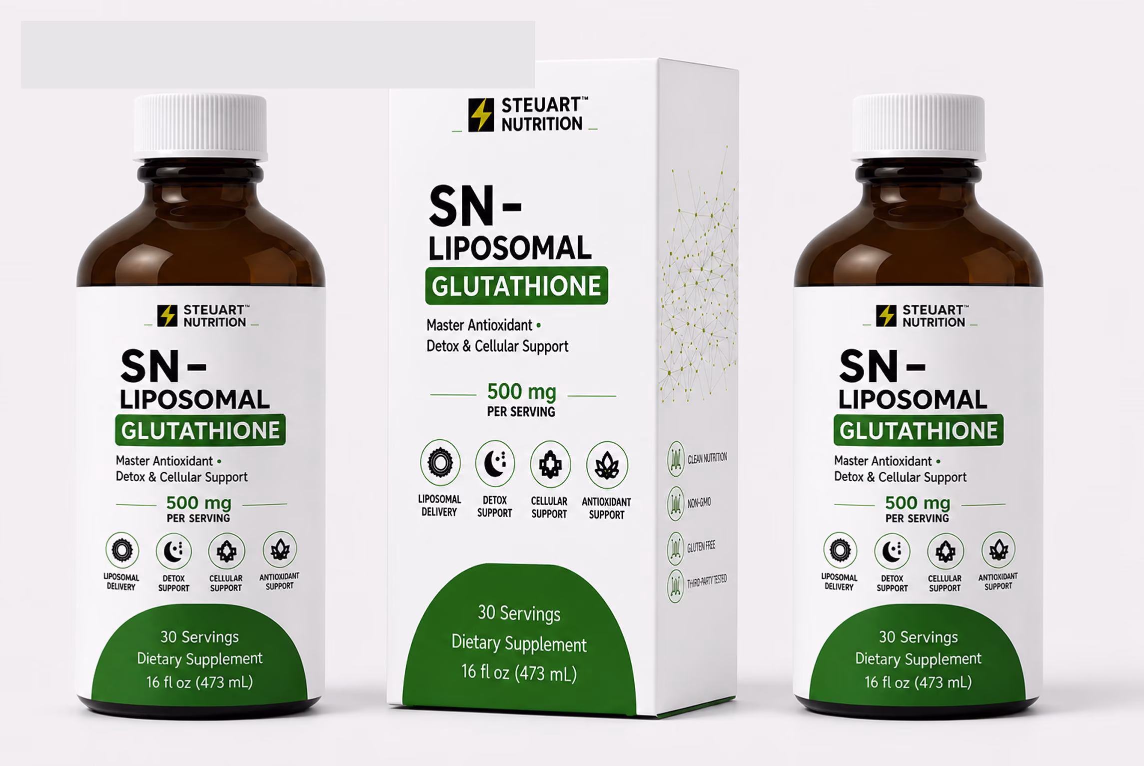 Stellart Nutrition SN-Liposomal Bergamot bottle and box.