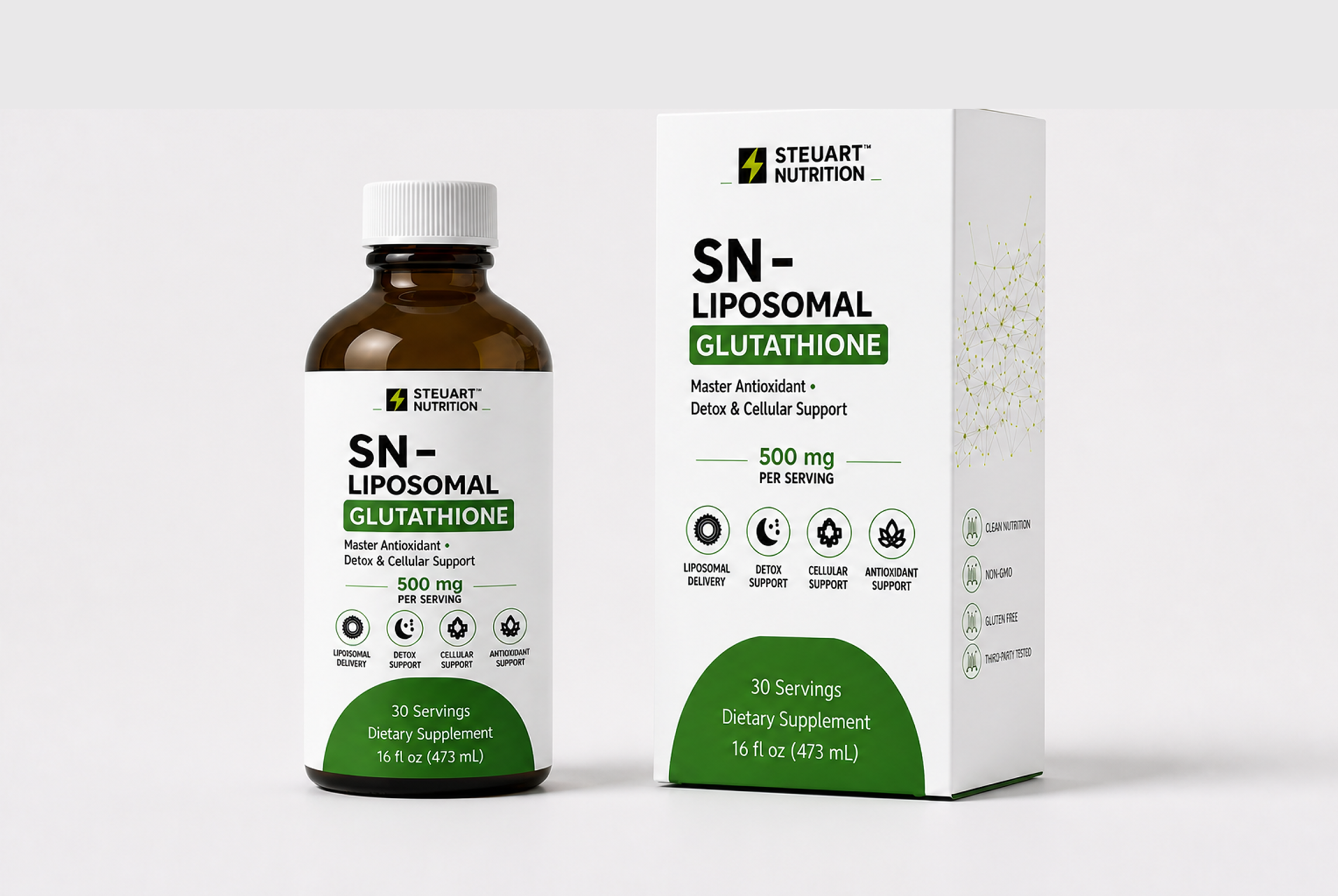 Stellart Nutrition SN-Liposomal Bergamot bottle and box.