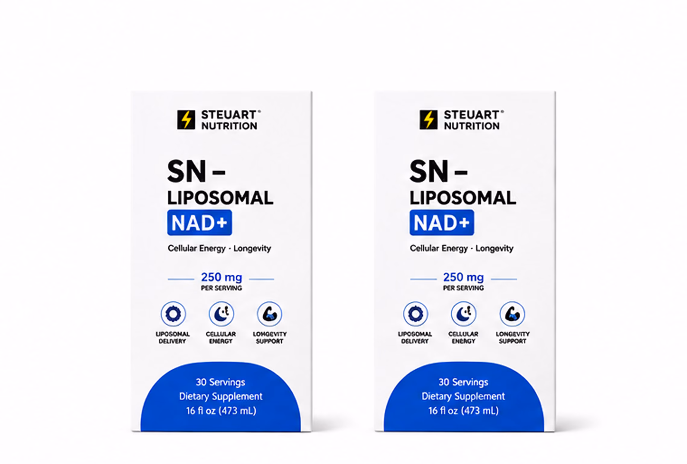 Stellart Nutrition SN-Liposomal NAD+ boxes.