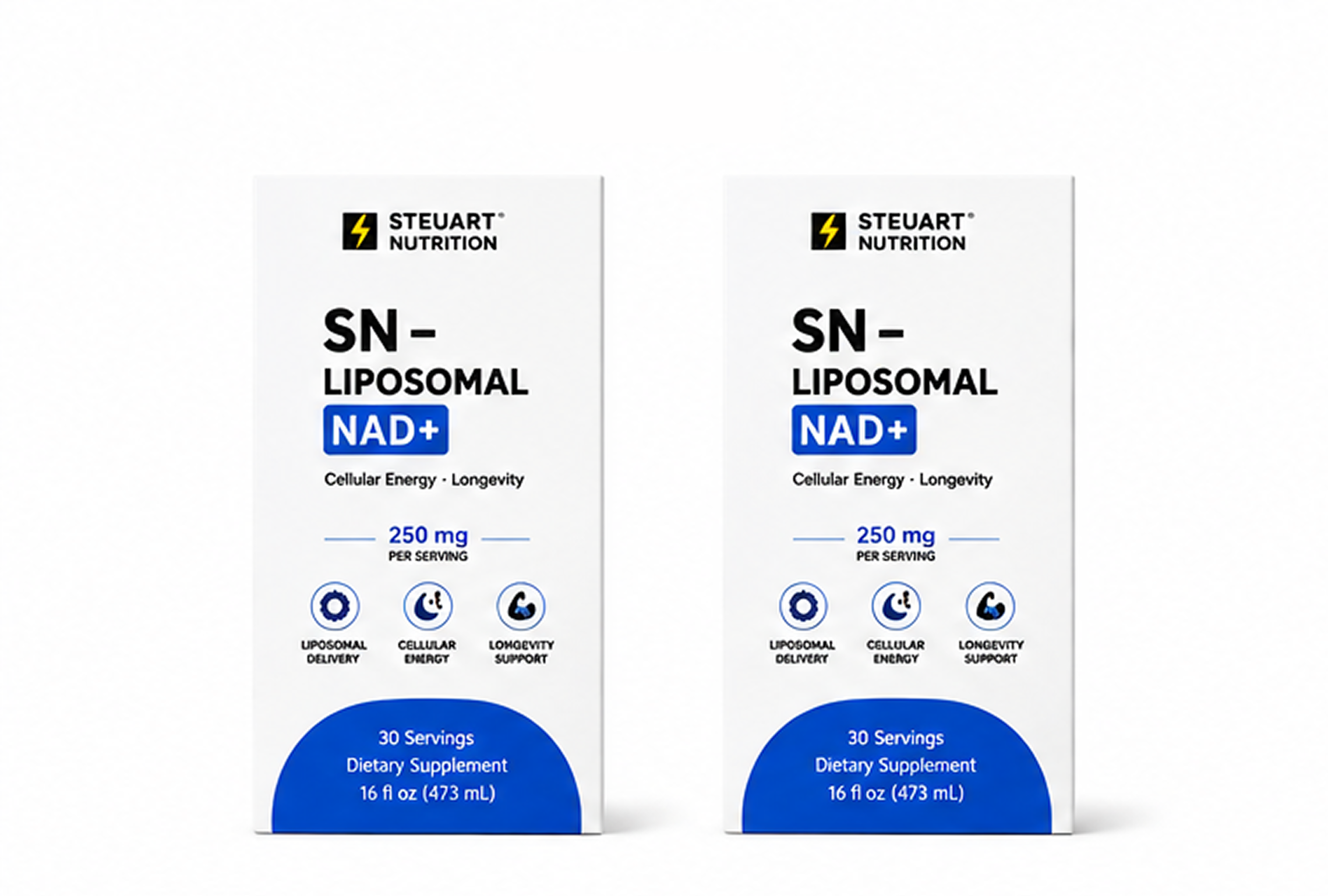 Stellart Nutrition SN-Liposomal NAD+ boxes.