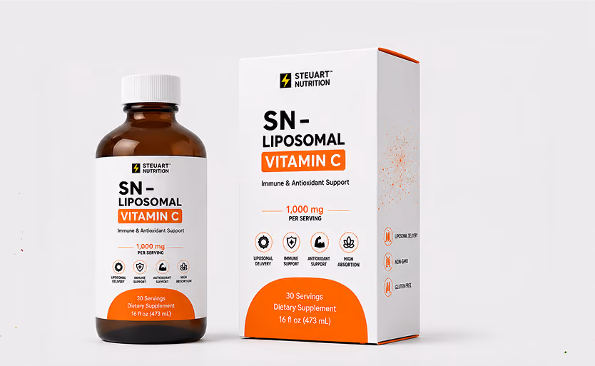 Steuart Nutrition SN-Liposomal Vitamin C bottle and box
