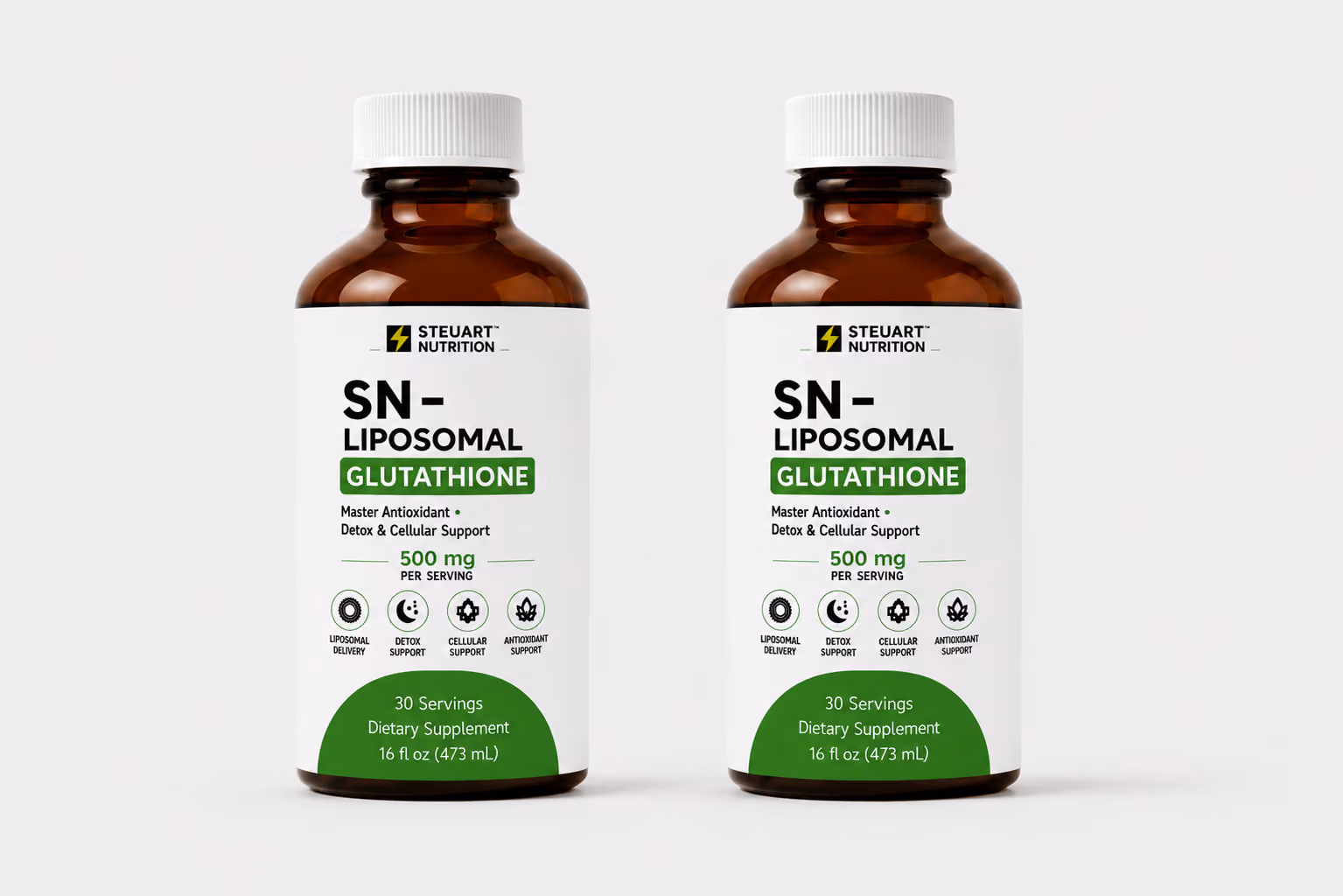 Steuart Nutrition SN-Liposomal Glutathione bottles