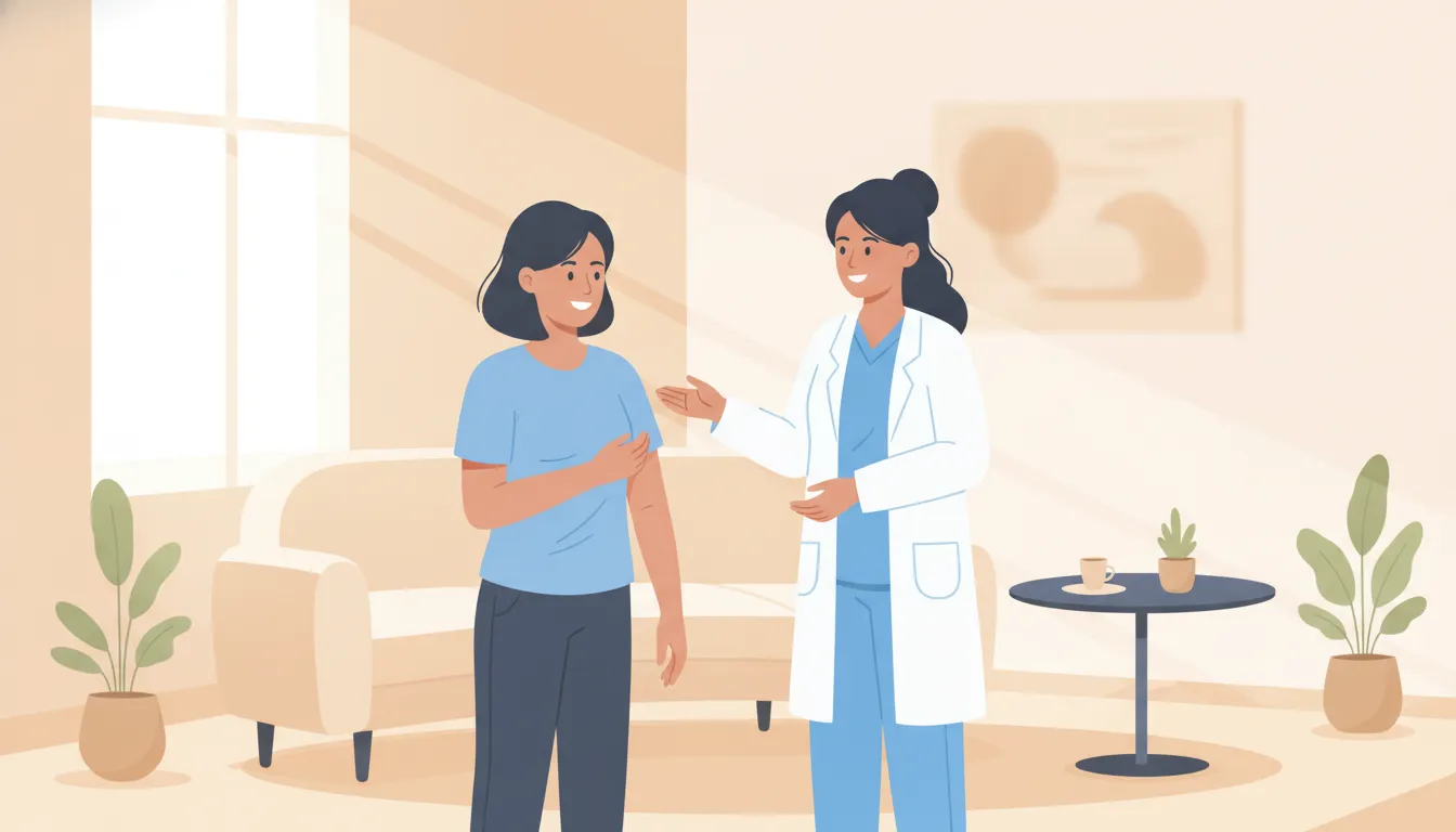 Patient discussing arm lift surgery and liposuction differences
