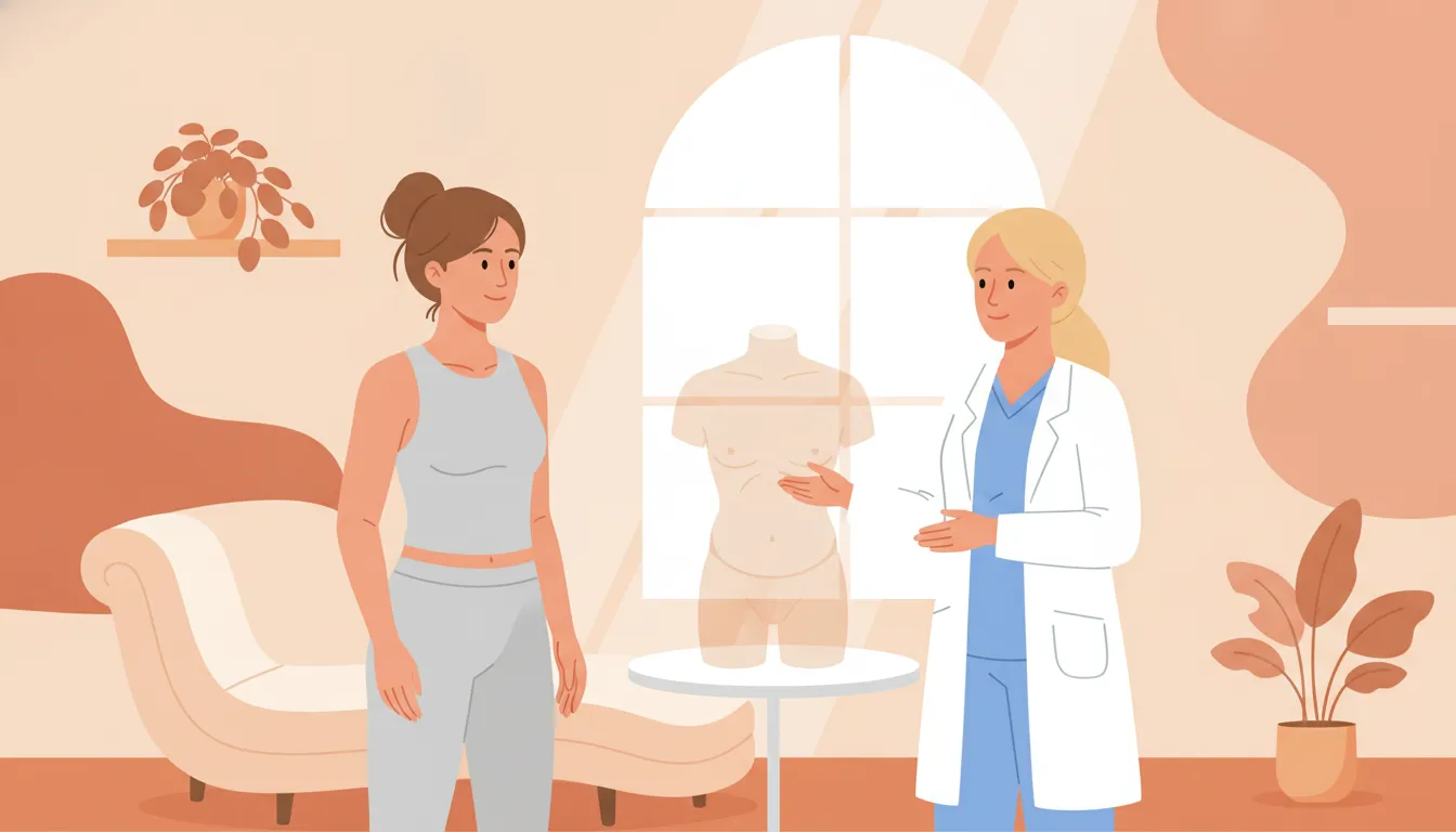 Illustration of individualized body contouring treatment planning