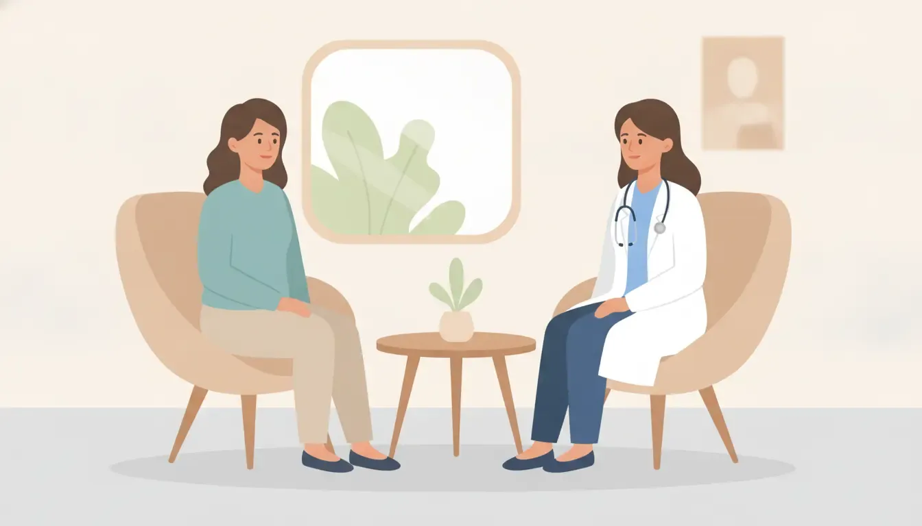 Patient discussing GLP-1 weight loss results with a medical clinician