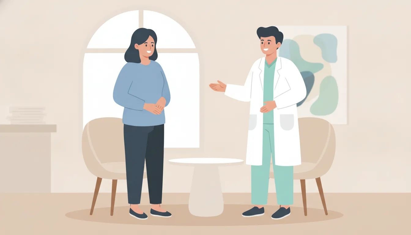 Patient preparing questions for a breast lift consultation