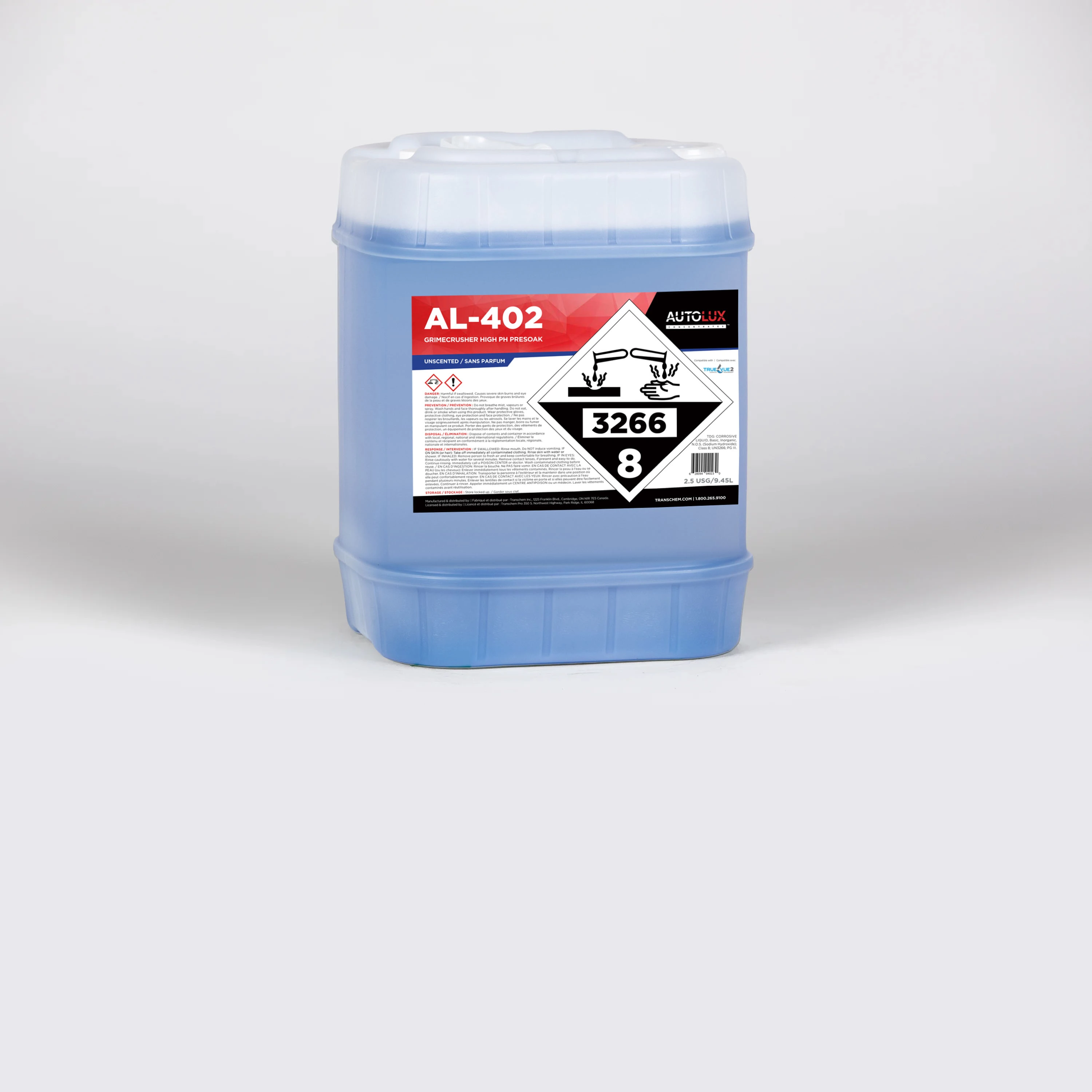 jug of GrimeCrusher Hi pH Presoak