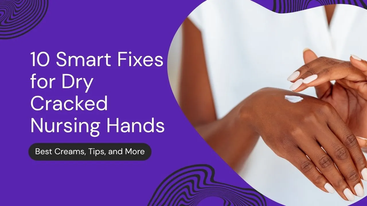 two hands rubbing cream on top