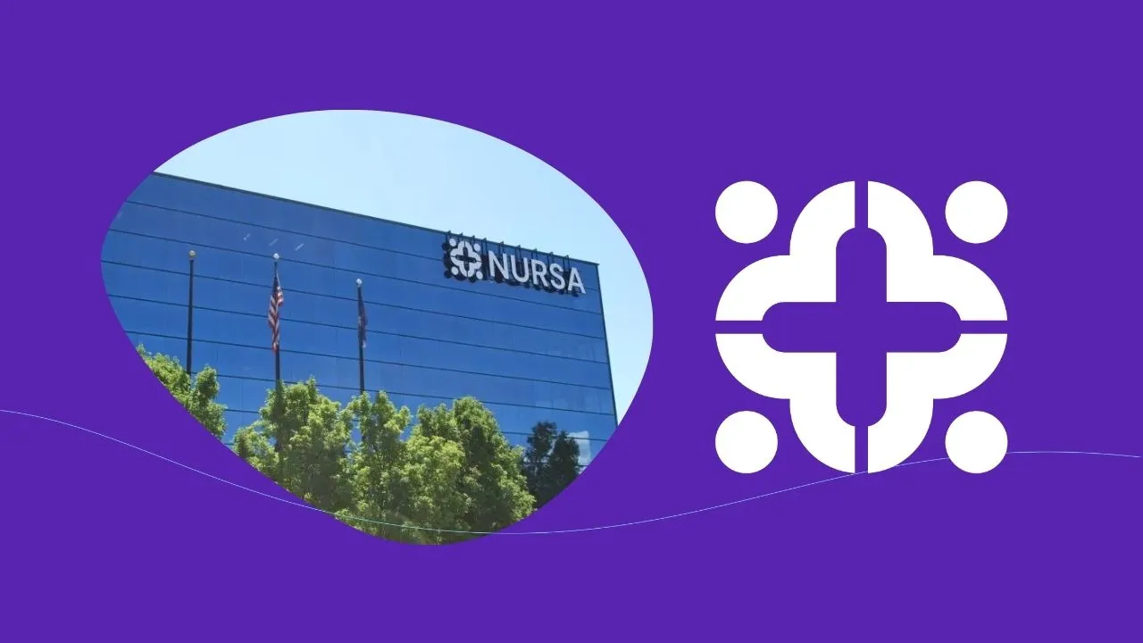 Nursa logo and headquarters