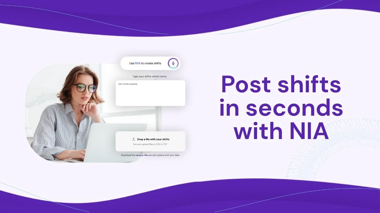 The NIA shift creator feature on Nursa