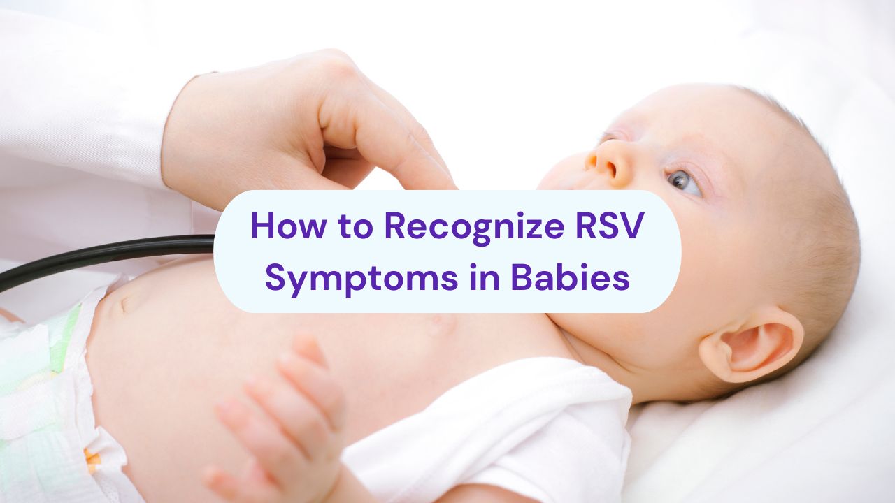 a baby being checked with stethoscope