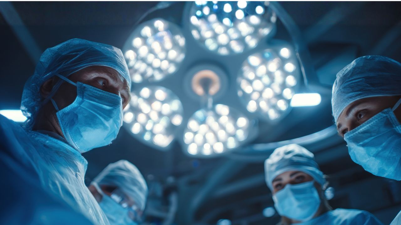surgeons in an operating room