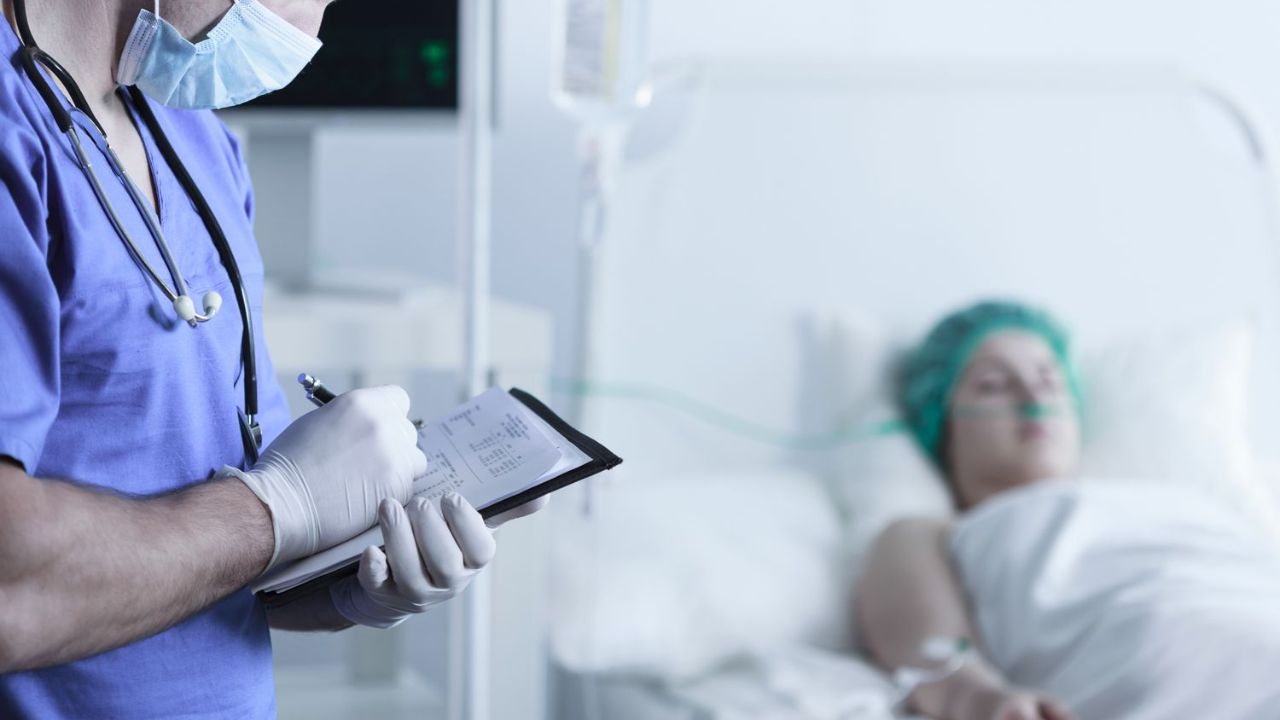 doctor checking a patient