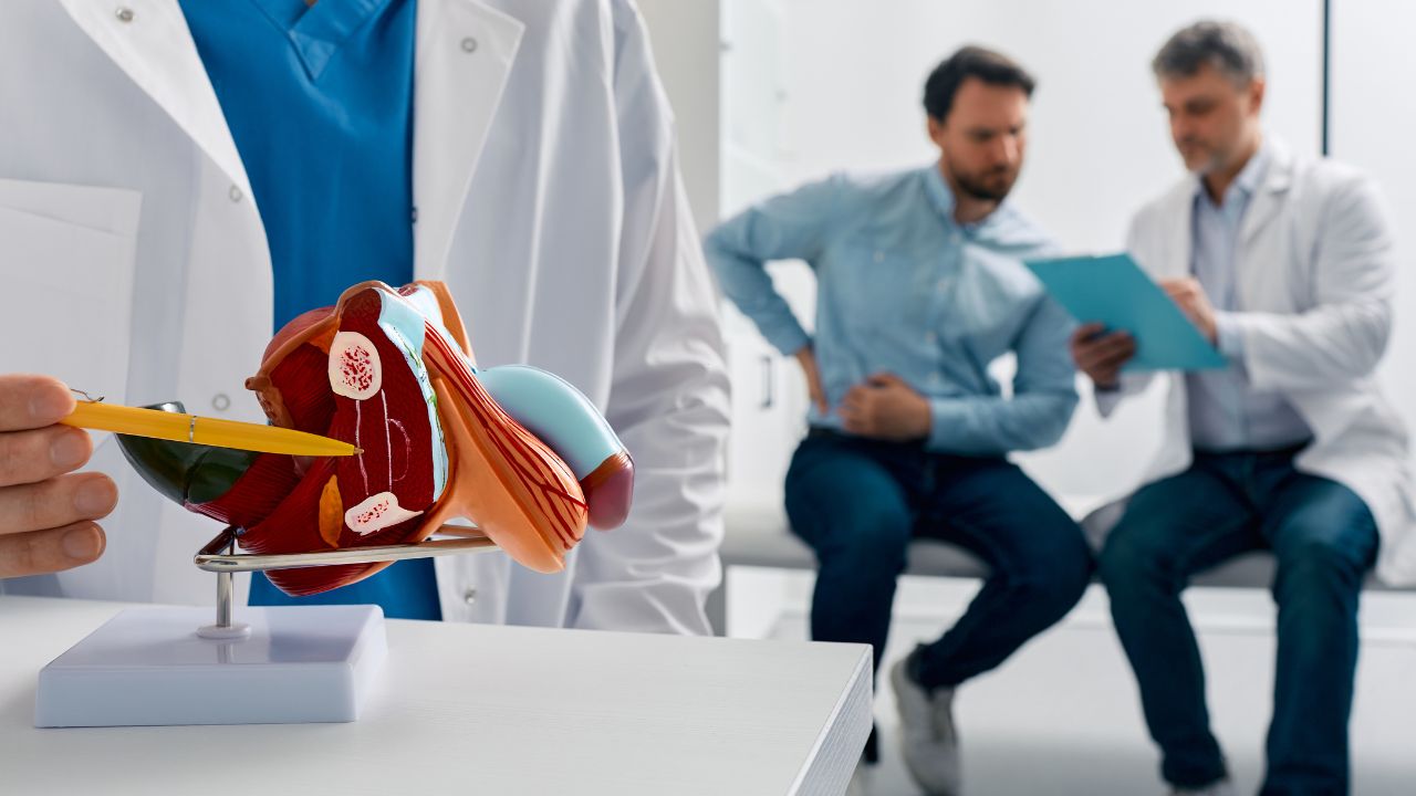 view of patients in a clinic