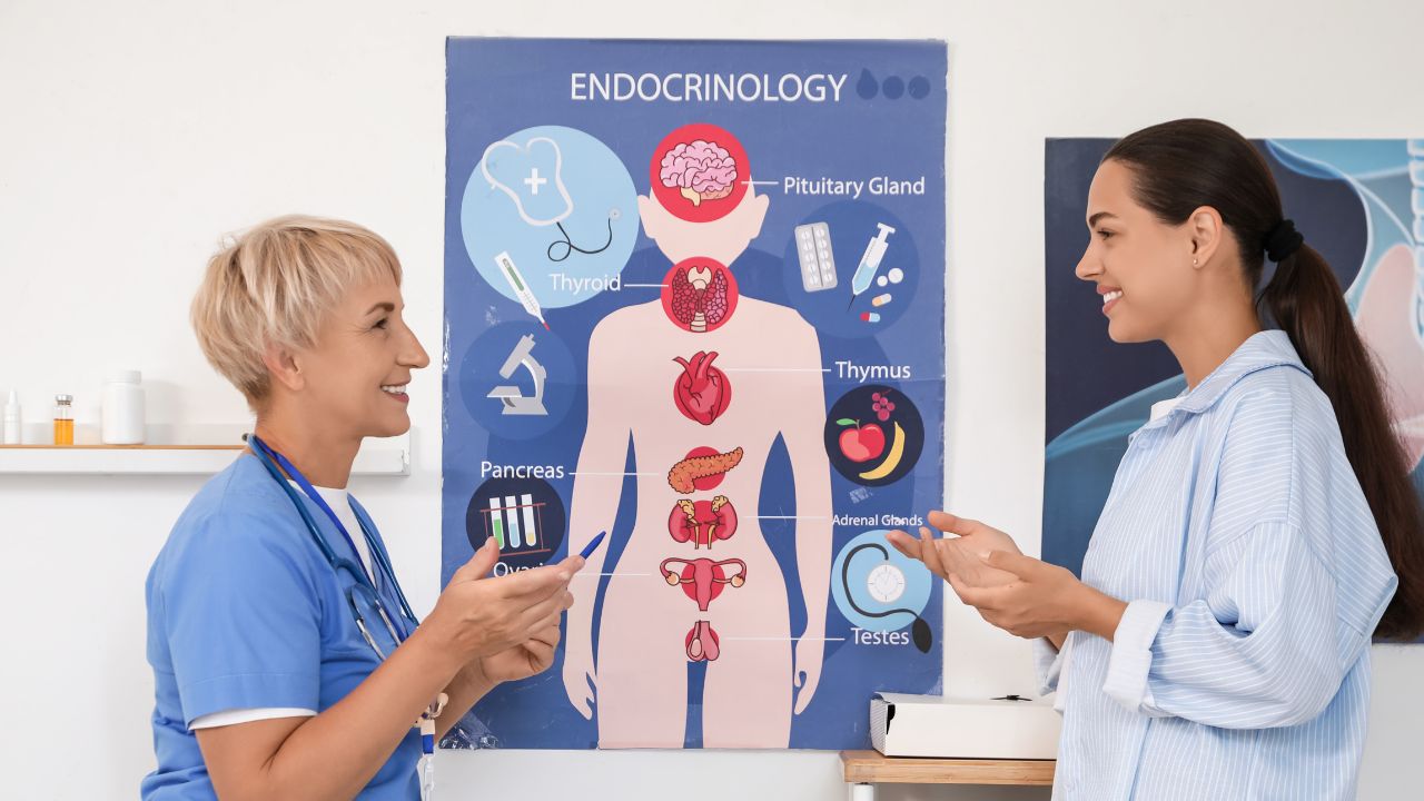 view of a patient being checked