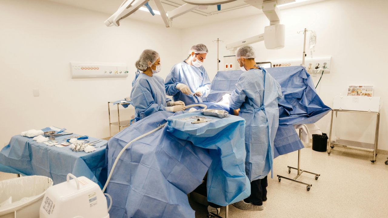 surgical team treating patient in Level 1 Trauma Center