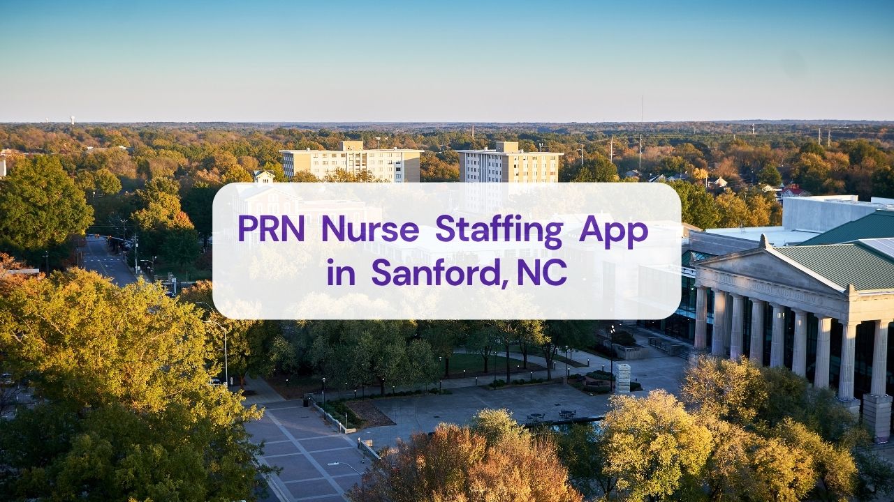 A view of the city with buildings and trees