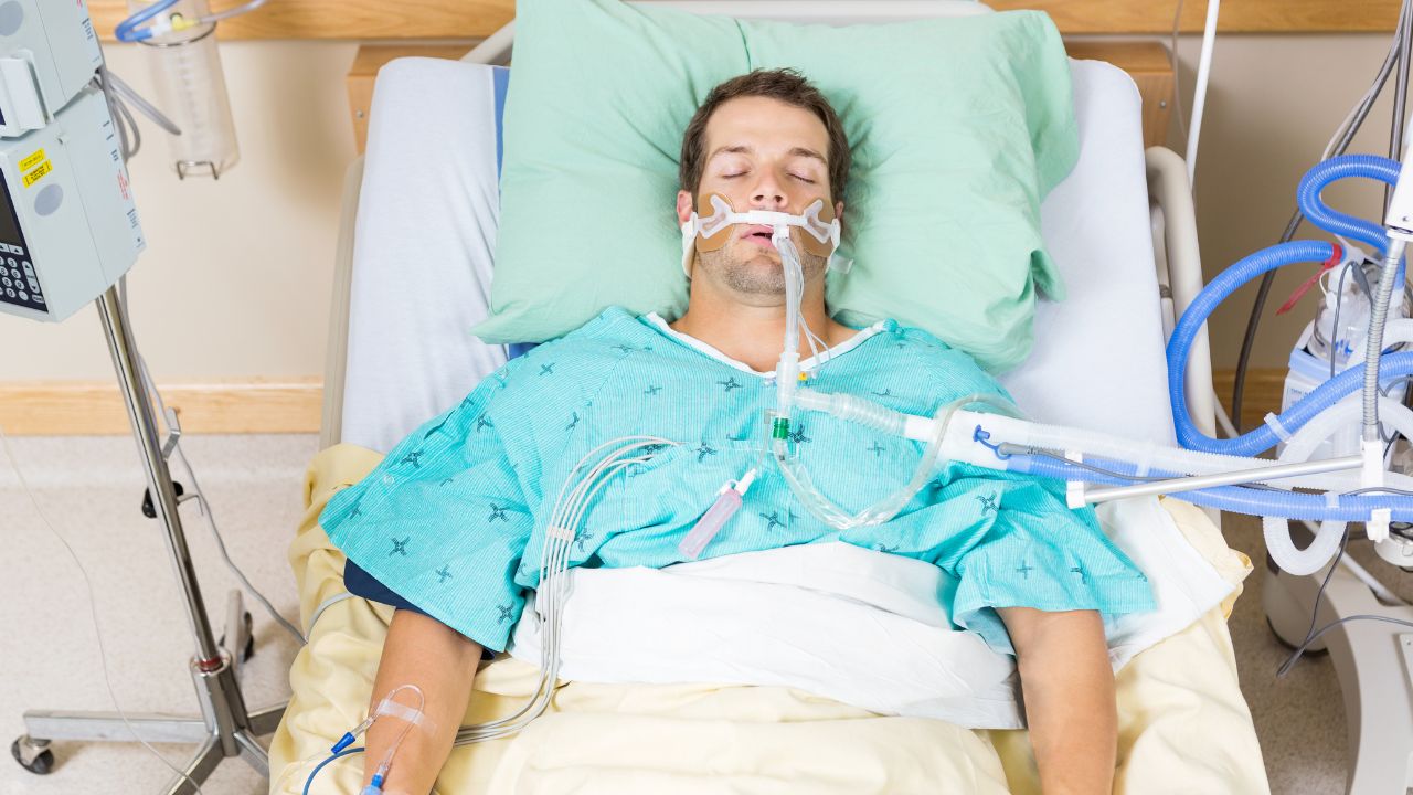 a patient at intensive care