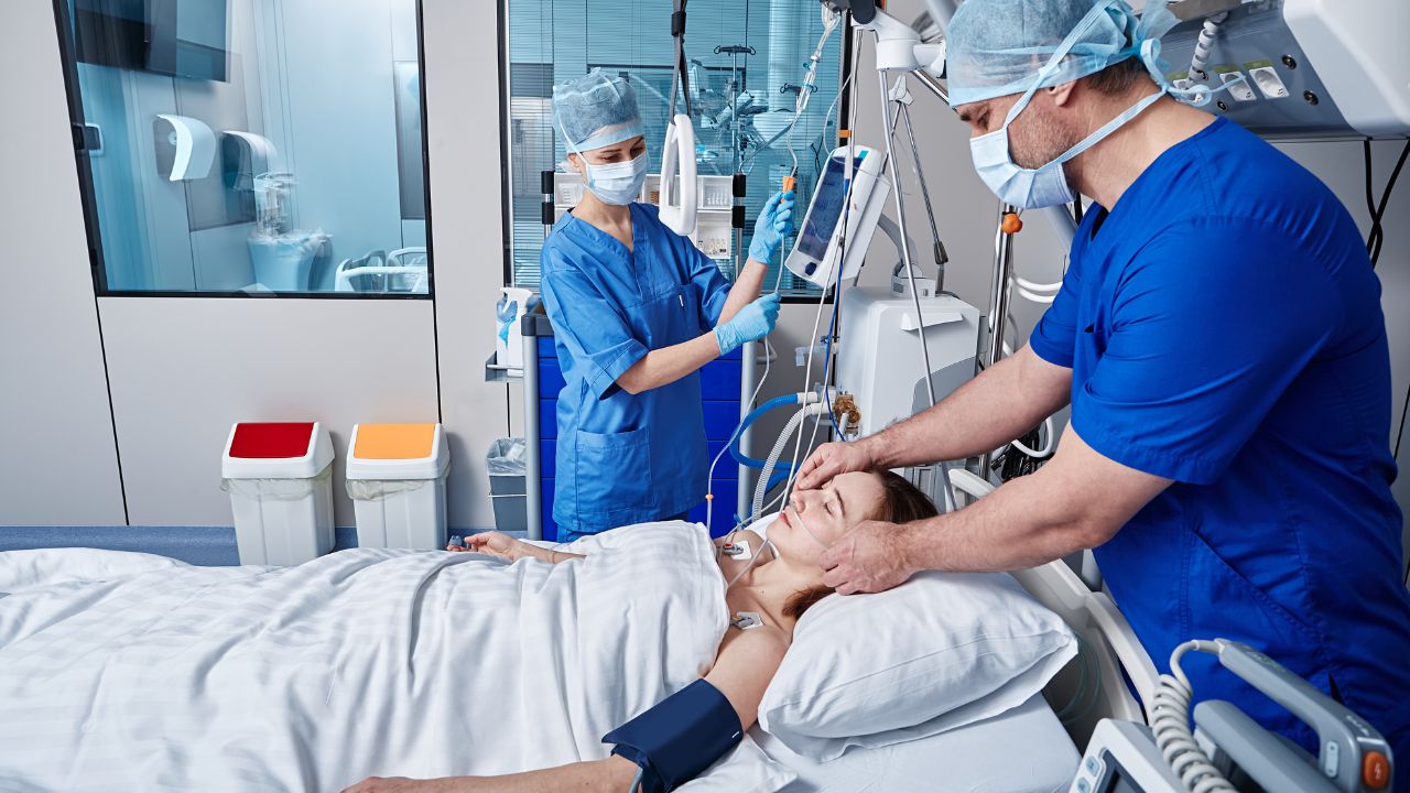 a patient with a doctor and a nurse