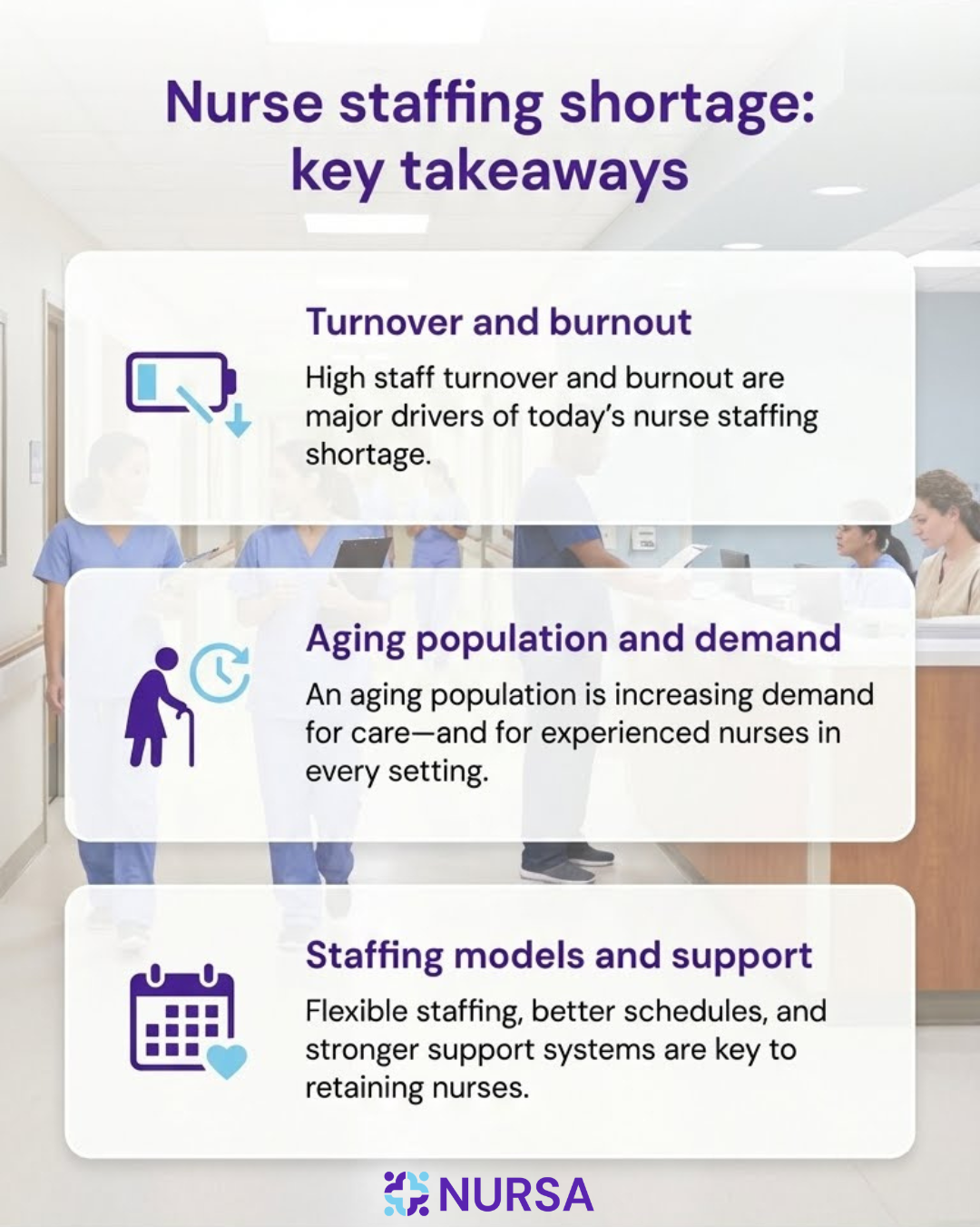 Causes of the nurse staffing shortage