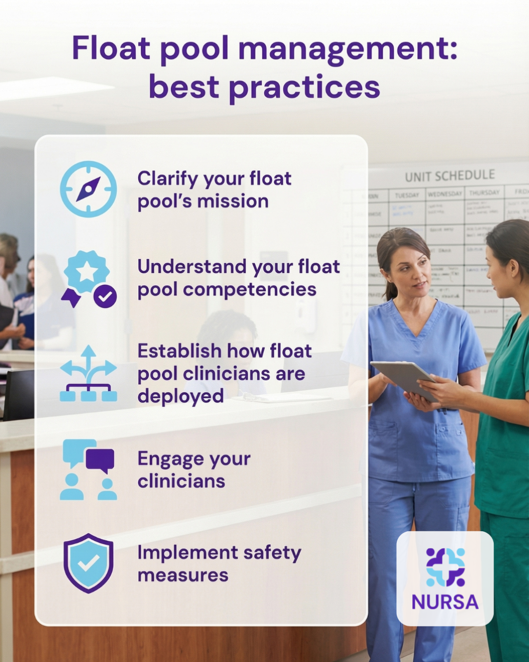 Five best practices for effective healthcare float pool management