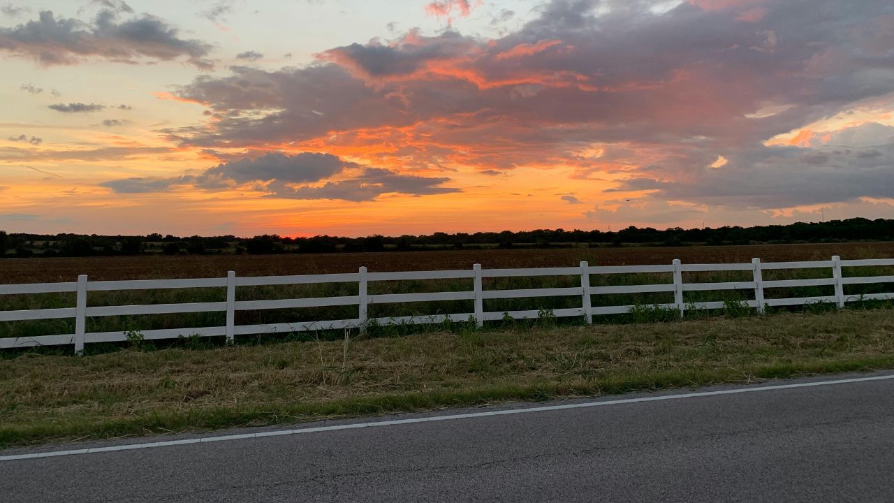 Picture of a sunset in Arlington