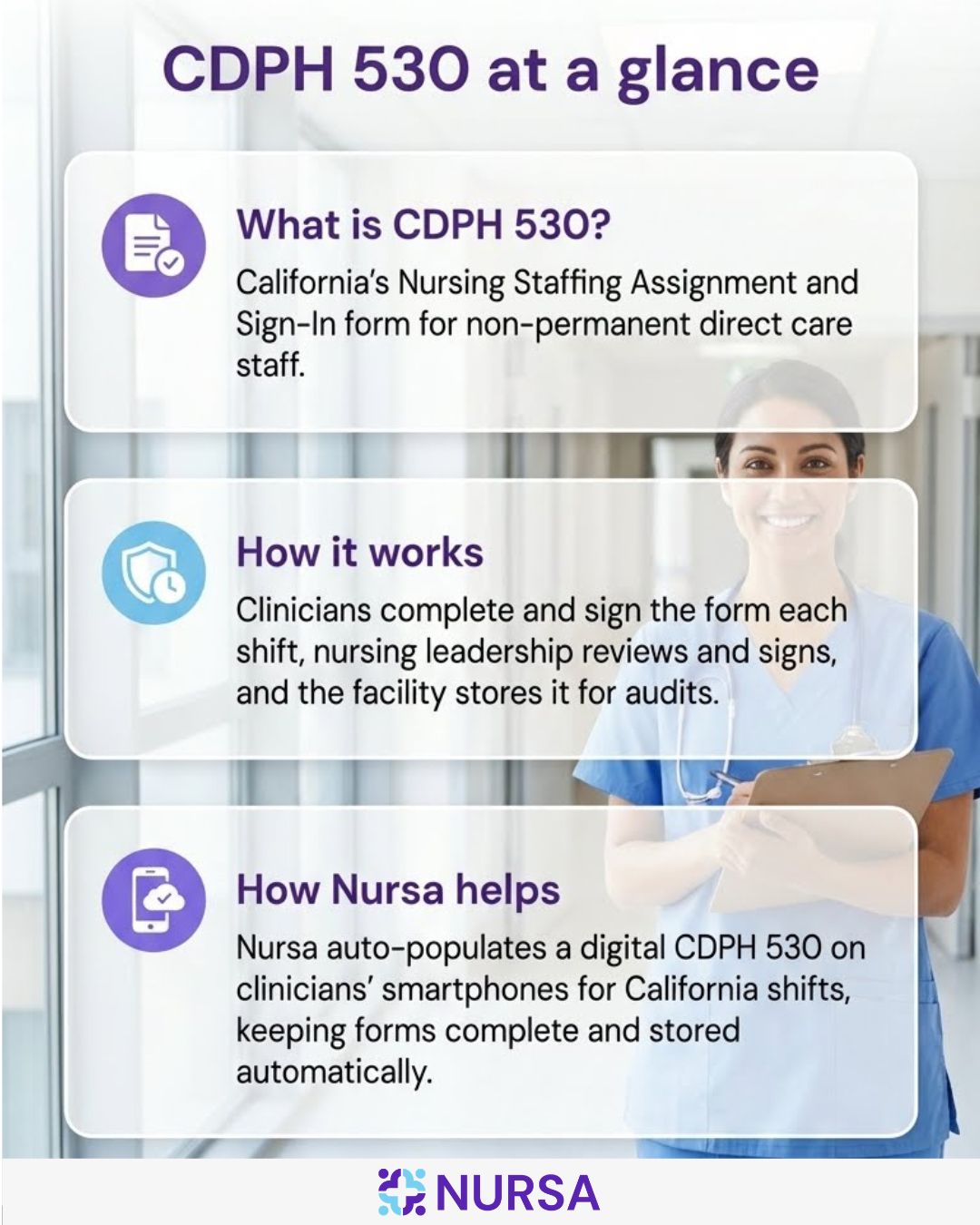 Infographic about the CDPH 530 Form