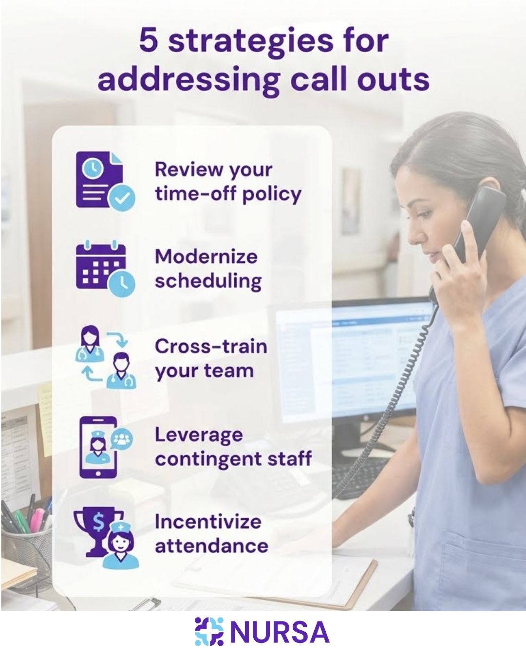Strategies for healthcare facilities to address call outs