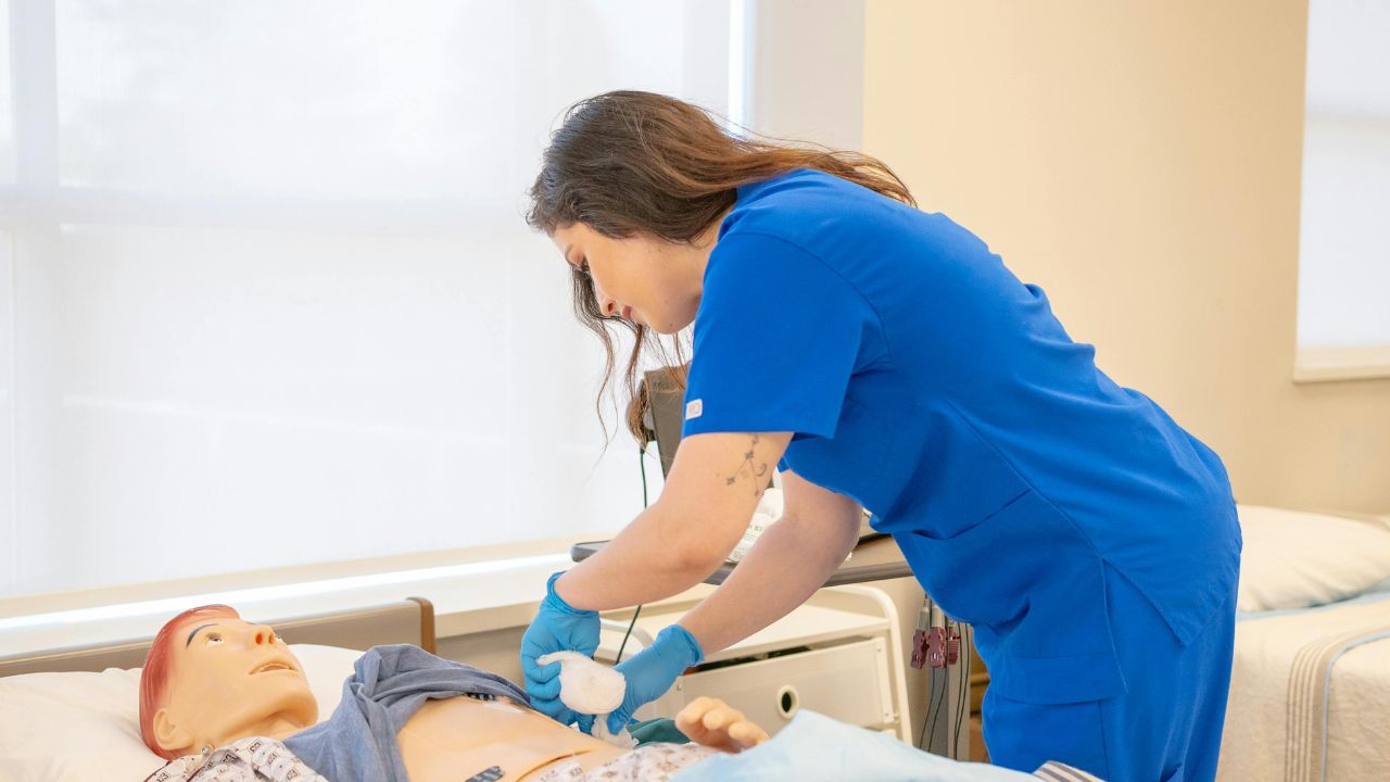 student nurse studying for doctor of nursing practice