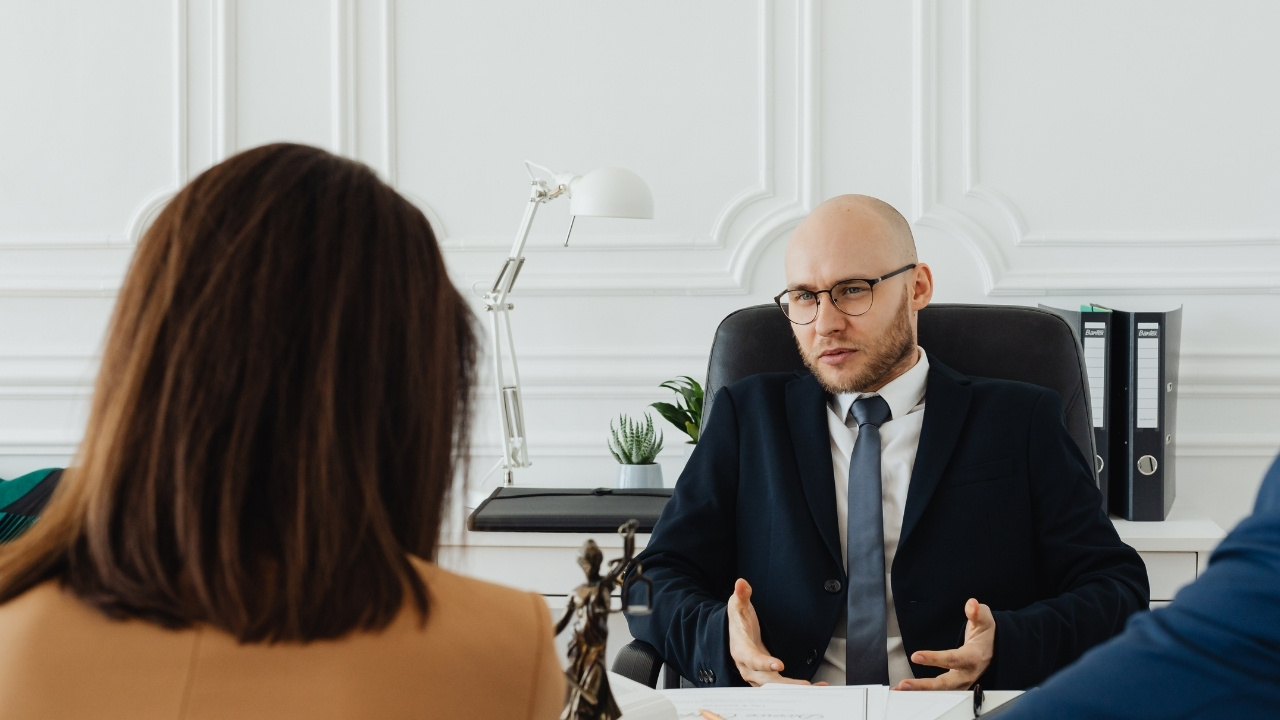 Someone doing a interview