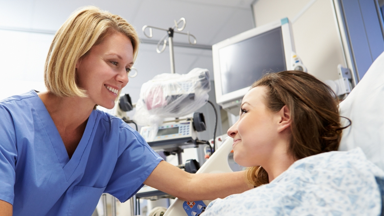 A photo of a nurse