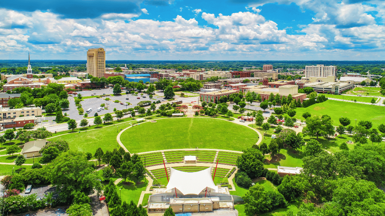 view of Spartanburg city