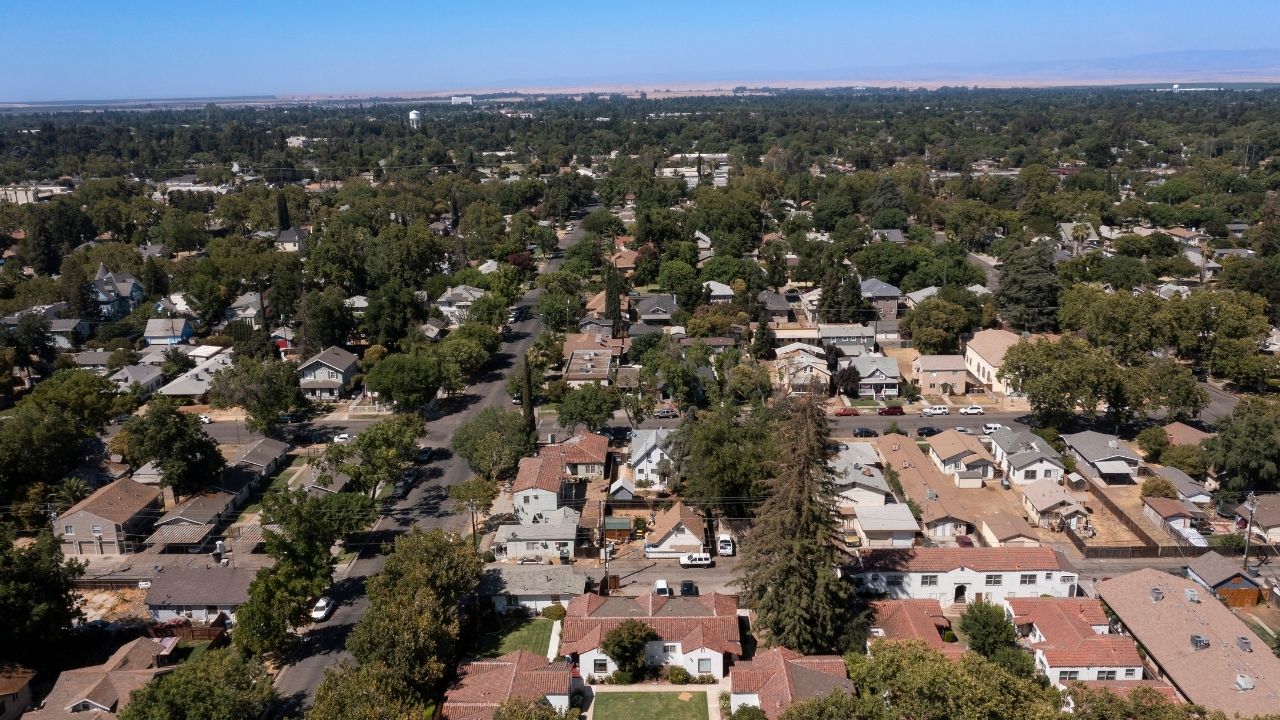 view of the city