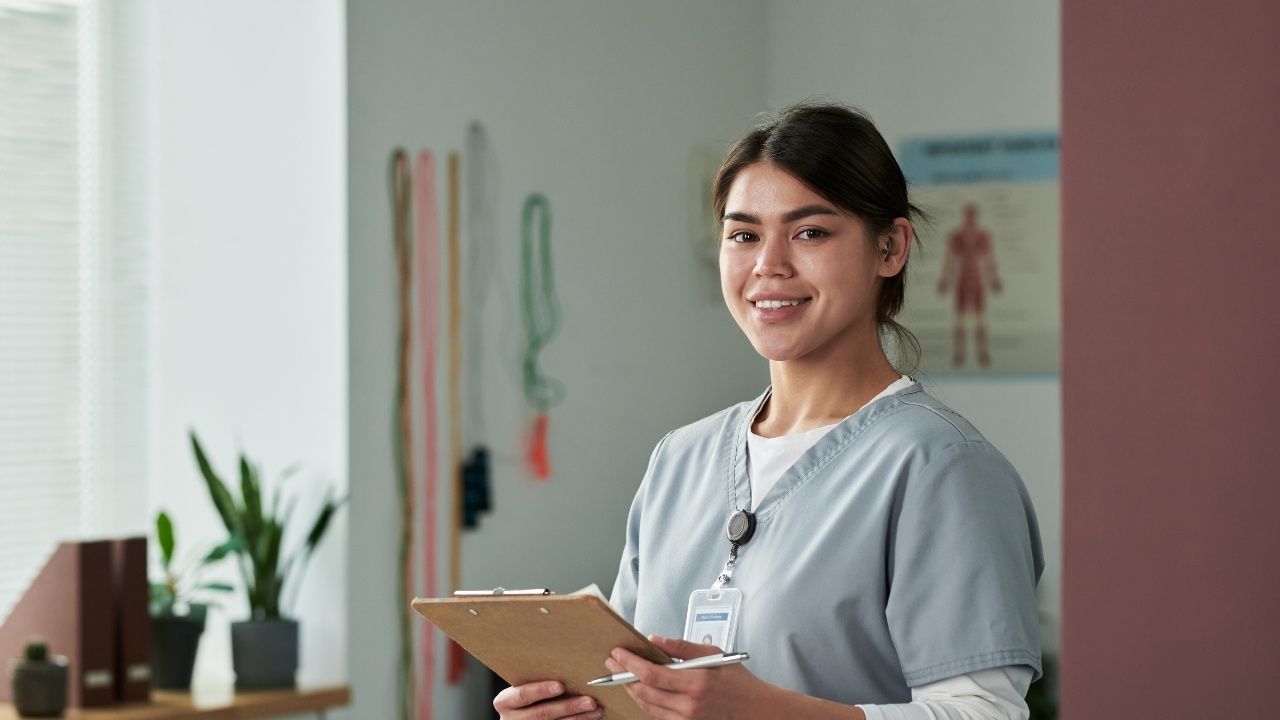 A photo of a nurse