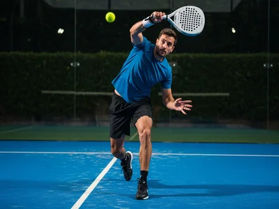 fideliser joueurs club padel - joueur engagé en action sur terrain padel