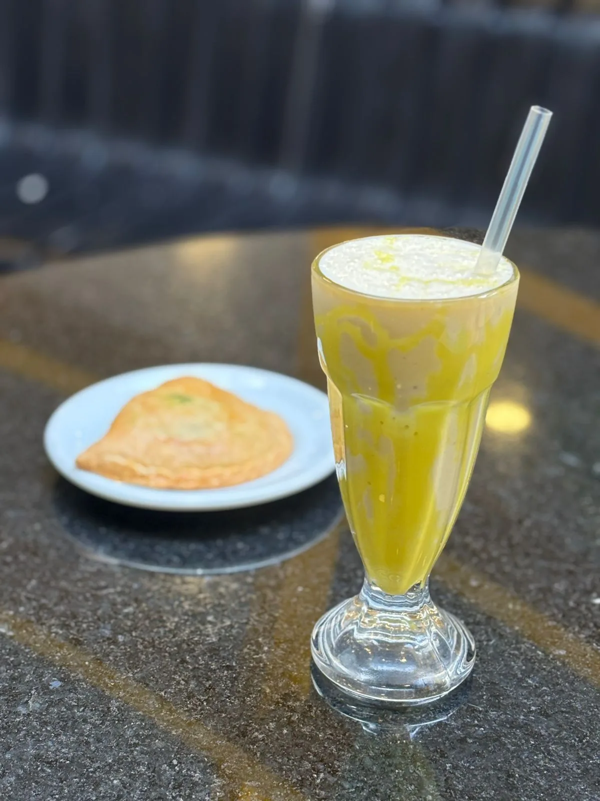 Milkshake BanaNomad servido no Nomad Coffee