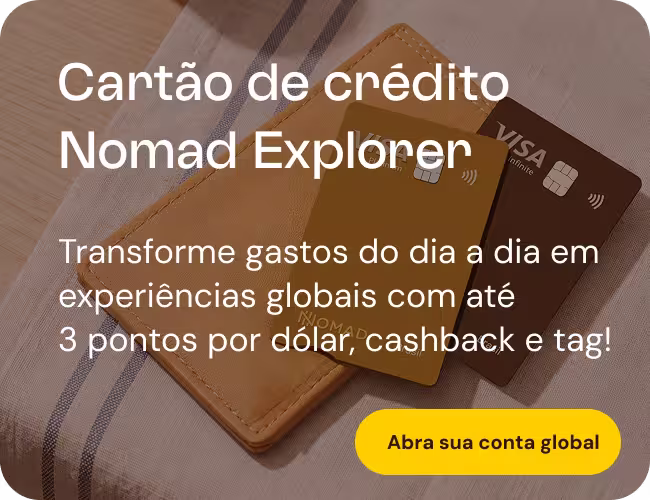 Banner Conta Internacional Nomad