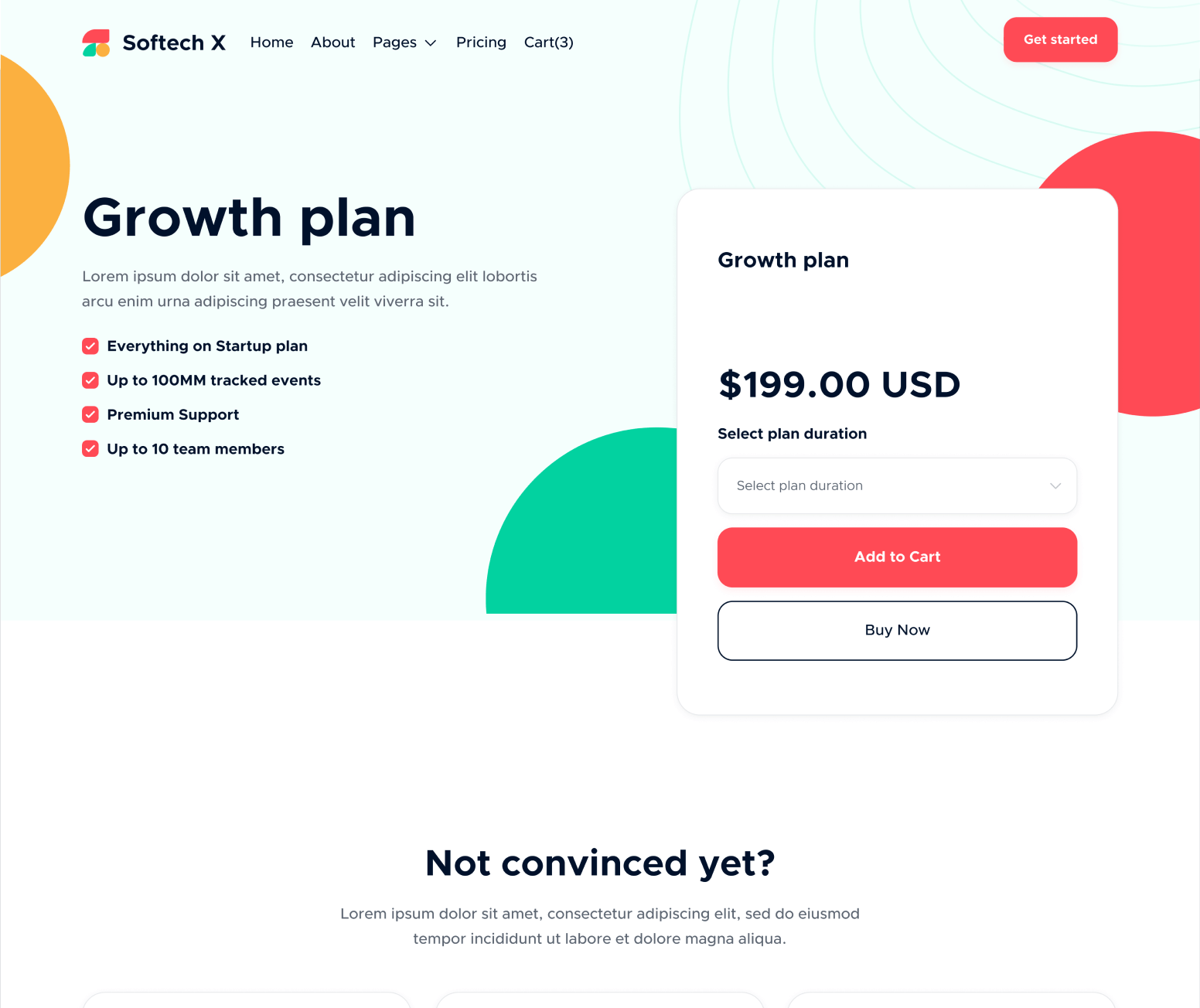 Pricing Single - Softech X Webflow Template